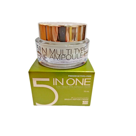 Крем для лица ECOBRANCH Ампульный Крем с Пептидами 5 в 1