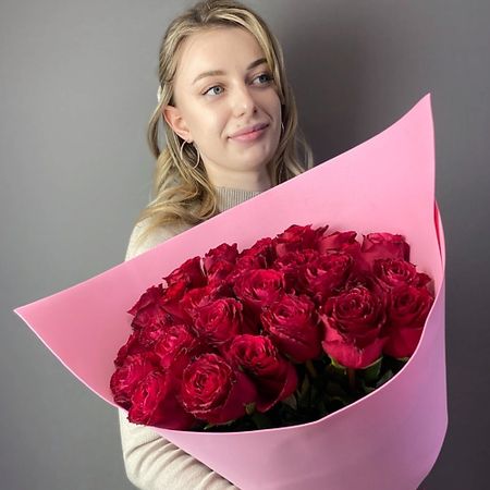 Букет живых цветов ЛОВИБУКЕТ Букет красных роз размер L алексей анатольевич березин 7 красных линий