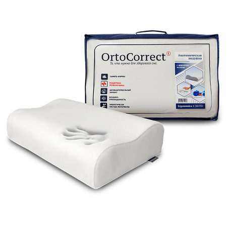 Подушка ORTOCORRECT Подушка анатомическая Эргономика 1