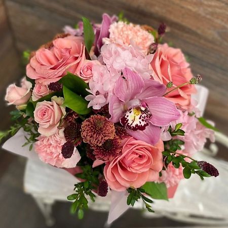 Букет живых цветов ЦВЕТЫ ДЛЯ ВАС Композиция сборная 35х35см сборная скульптура 3d пазл грифон микро