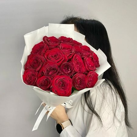 Букет живых цветов JULES FLOWER ATELIER Букет из красной розы премиум