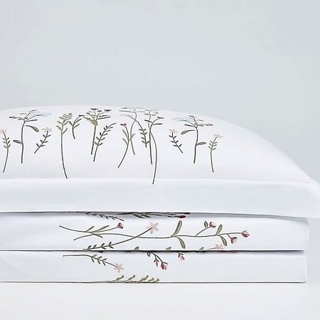 Комплект постельного белья ARYA HOME COLLECTION Постельное белье Elegant Сатин с Вышивкой, 2 -спальное, 200x220 Ramo