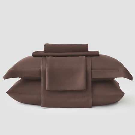 Комплект постельного белья ARYA HOME COLLECTION Постельное белье Бамбук Tencel Arty 200x220 см Коричневый