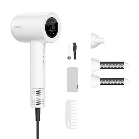 Фен REMEZ Фен-стайлер MODEL S с расчёской и термочехлом для насадок RMB-708x