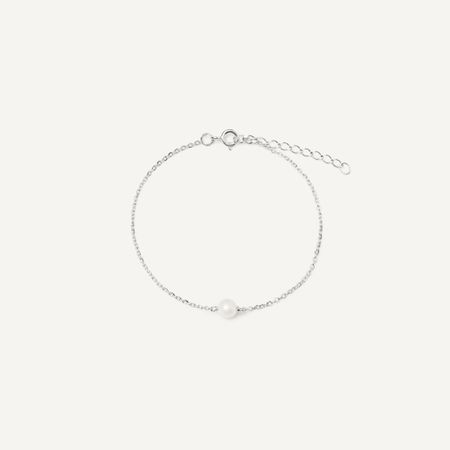 BY DEBORAH GARDNER Браслет Pearl Bracelet Silver