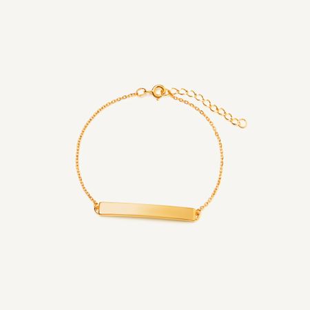 BY DEBORAH GARDNER Браслет Plate Bracelet For Your Engraving Gold