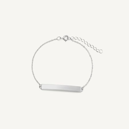 BY DEBORAH GARDNER Браслет Plate Bracelet For Your Engraving Silver