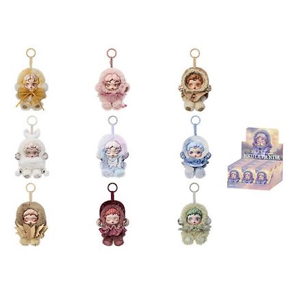 Мягкая игрушка POP MART Фигурка Skullpanda Light Weaving Garden Collection Plush Doll Pendant Single Blind - Misty