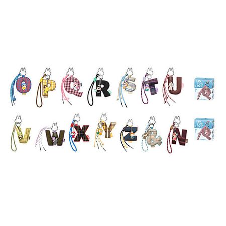 Брелок POP MART Подвеска в виде букв N-Z The Monsters LABUBU Pin For Love,2 шт. я пишу элементы букв пошаговые прописи