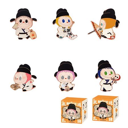 Мягкая игрушка POP MART Игрушка Labubu The Monsters Let's Have Fun Together Series, рандомный товар, 2шт, 4см