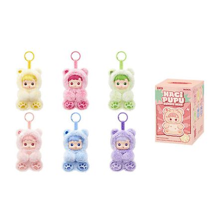 Мягкая игрушка POP MART Фигурка HACIPUPU Bear Gummies Collection Vinyl Plush Pendant - Green Apple Gummies