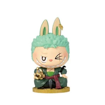 Мягкая игрушка POP MART Фигурка Labubu The Monsters X One Piece Series RORONOA ZORO, 9см