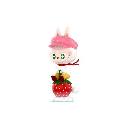 Мягкая игрушка POP MART Игрушка LABUBU Fruit Elf Collection Strawberries, 9см