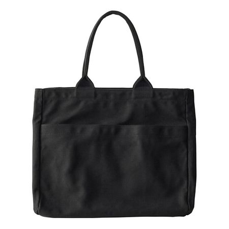 Сумка UNIQLO Сумка Cotton Handbag, Shoulder Bag Regular Unisex Black