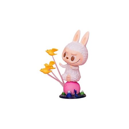 Мягкая игрушка POP MART Игрушка LABUBU Fruit Elf Collection Peach, 9 см