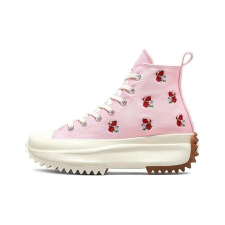 Кроссовки CONVERSE Кроссовки Run Star Hike Platform Hi Embroidered Floral Sunrise Pink