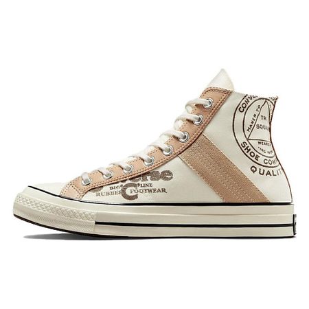 Кроссовки CONVERSE Кроссовки Chuck 70 Leather Overlay High Egret Champagne Tan