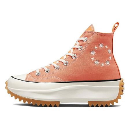 Кроссовки CONVERSE Кроссовки Run Star Hike Anti-Slip Wear-Resistant Mid-Top Canvas Shoes Womens Orange