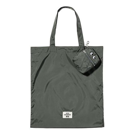 Сумка UNIQLO Сумка Polyester Tote Bag Handbag Shoulder Bag Regular Unisex Olive