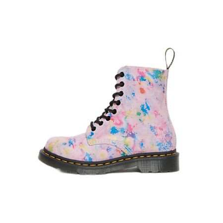 Кроссовки DR. MARTENS Кроссовки Dr.Martens 1460 Pascal Rainbow Suede Lace Up Boots Pink Womens
