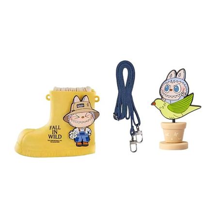 Мягкая игрушка POP MART Игрушка Spring Wild At Home Collection, рандомный значок, 5,5см и сумка, 13,5х18см