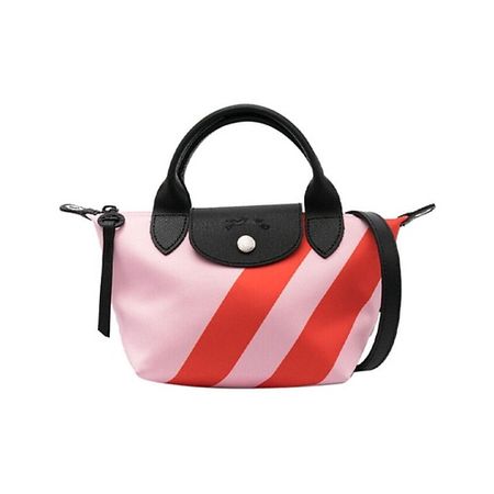 Сумка LONGCHAMP Сумка Le Pliage Cow Leather Trim Shoulder Bag Extra Small Women's Pink/Red