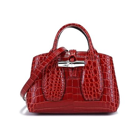 Сумка LONGCHAMP Сумка Roseau Cow Leather Handbag Women's Orange Citrus