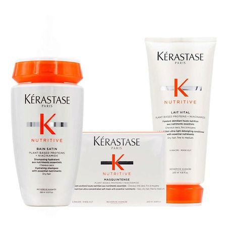 Набор средств для ухода за телом KERASTASE Набор Nutritive Set Masquintense (Bain Satin / Lait Vital / Masque)