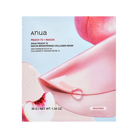 Маска для лица ANUA гидрогелевая с ниацинамидом и коллагеном для выравнивания тона кожи 38 г