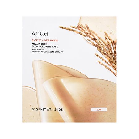 Маска для лица ANUA гидрогелевая с рисовой водой и коллагеном для сияния кожи 38 г таня штевнер тайна города под водой