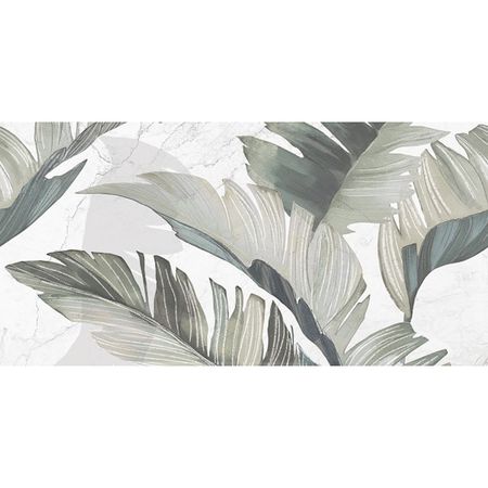 плитка настенная AZORI Saint Laurent decor 1 31,5х63 тропические листья