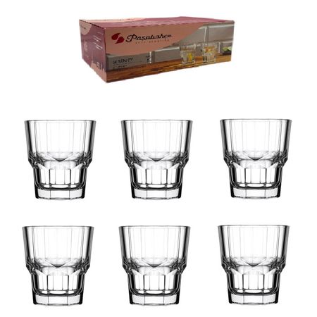 набор стаканов PASABAHCE Serenity 6шт 260мл низкие стекло
