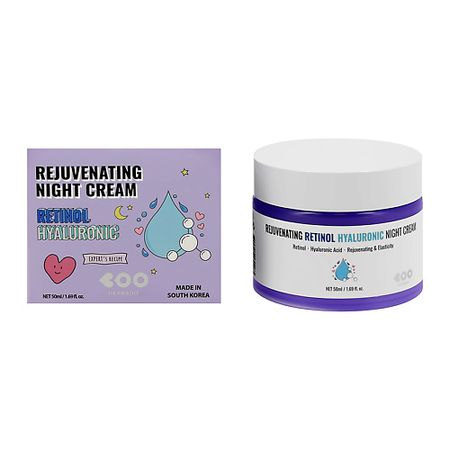 Крем для лица DEARBOO Крем для лица ночной с ретинолом и гиалуроновой кислотой (anti-age)