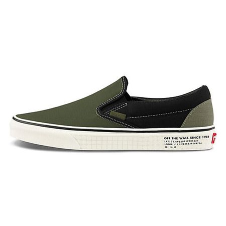 Кроссовки VANS Кроссовки Classic Slip On 66 Supply Green Black