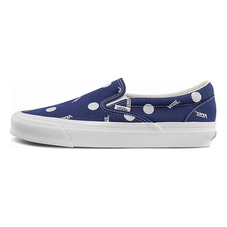 Кроссовки VANS Кроссовки Og Classic Slip on Lx Low Top Casual Skateboarding Shoes White Blue