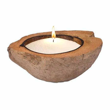 Свеча декоративная GIFT'N'HOME Арома свеча Набор - скорлупа кокоса  и насыпные свечи  , фитиль