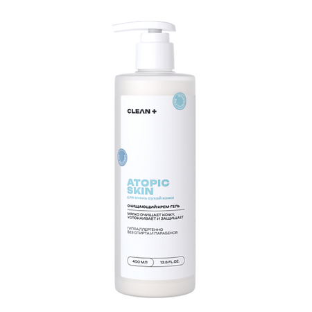 Гель для тела CLEAN+ Крем гель для душа ATOPIC для сухой кожи