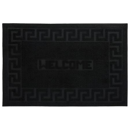 коврик VORTEX Welcome приветствие 40х60см резина черный