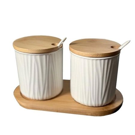 Набор для специй GIFT'N'HOME Сахарница и солонка с крышкой набор для соли меда с ложкой