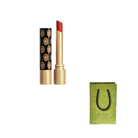 Помада для губ GUCCI Увлажняющая помада с сияющим финишем Beauty Brilliant Lipstick + декоративный пакет