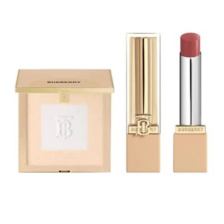 Набор средств для макияжа BURBERRY Набор: Пудра Beyond Wear Setting and Refining Powder + Помада Brit Shine Lipstick