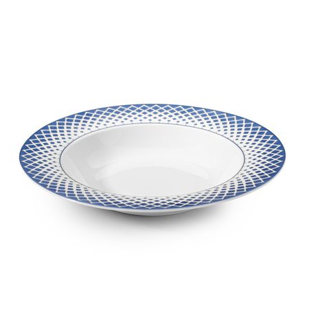 тарелка APOLLO Teatro 22см глубокая фарфор синий