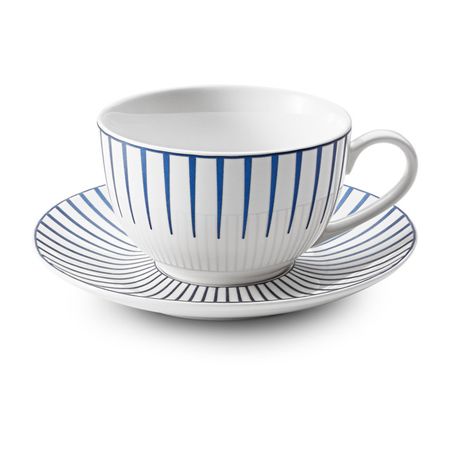 чашка с блюдцем APOLLO Teatro 245мл фарфор синий