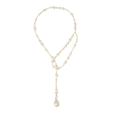 PEARLY CLOUD Колье Coarse And Fine Tie Necklace