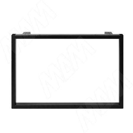 Бордо опора для стола П-образная, 595х400 мм, черный (RAL 9005, муар) (BO40X20/400 BLC)