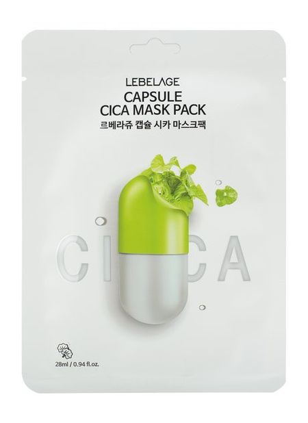 Lebelage Capsule Cica Mask Pack