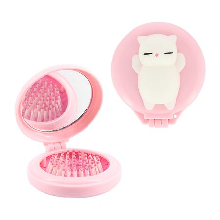 Расческа для волос с зеркалом MISS PINKY