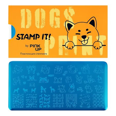 Пластина для стемпинга PINK UP STAMP IT! DOGS PRINT оптическая когерентная томография сетчатки перевод 2 го оригинального издания