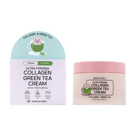 Крем для лица BONNYHILL укрепляющий с коллагеном и экстрактом зеленого чая 100 мл