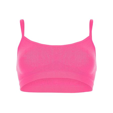 Топ женский TRENDY LOOK на тонких бретелях розовый S